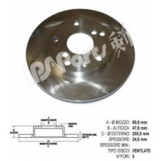 IBT-1W08 IPS Parts Тормозной диск
