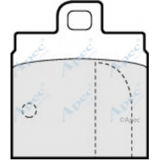 PAD265 APEC Комплект тормозных колодок, дисковый тормоз