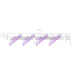 H5610 Brovex-Nelson Тормозной шланг