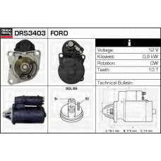 DRS3403 DELCO REMY Стартер