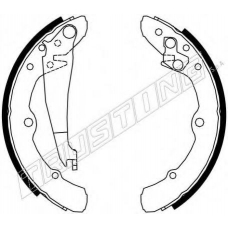 016.020 TRUSTING Комплект тормозных колодок