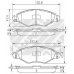 6516 MAPCO Комплект тормозных колодок, дисковый тормоз