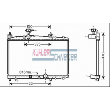 3201621 KUHLER SCHNEIDER Радиатор, охлаждение двигател