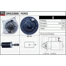 DRS3399 DELCO REMY Стартер
