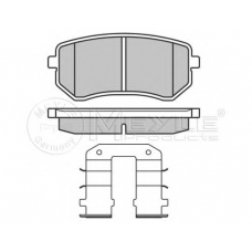 025 242 7614/W MEYLE Комплект тормозных колодок, дисковый тормоз