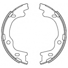 Z4699.00 WOKING Комплект тормозных колодок, стояночная тормозная с