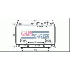 5200351 KUHLER SCHNEIDER Радиатор, охлаждение двигател