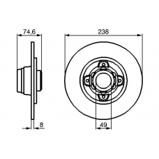 0 986 478 557 BOSCH Тормозной диск