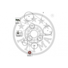 SK-1717 OPTIMAL Комплект ремня ГРМ