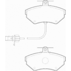 FD6902N NECTO Комплект тормозных колодок, дисковый тормоз