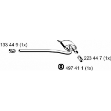 243087 ERNST Средний глушитель выхлопных газов