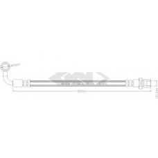 340371 SPIDAN Тормозной шланг