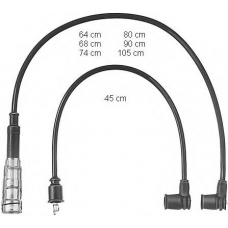 0300890437 BERU Комплект проводов зажигания