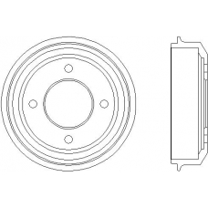 94030300 TEXTAR Тормозной барабан