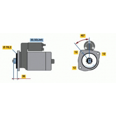 0 001 125 035 BOSCH Стартер