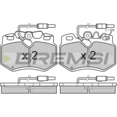BP2603 BREMSI Комплект тормозных колодок, дисковый тормоз