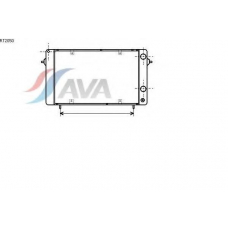 RT2050 AVA Радиатор, охлаждение двигателя