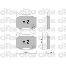 822-739-0 CIFAM Комплект тормозных колодок, дисковый тормоз