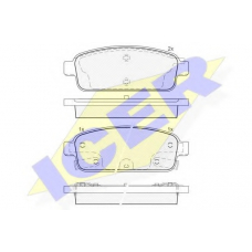 181943 ICER Комплект тормозных колодок, дисковый тормоз
