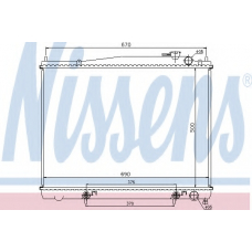 62916 NISSENS Радиатор, охлаждение двигателя