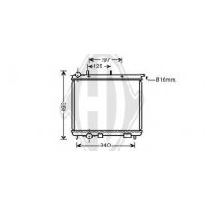 8400005 DIEDERICHS Радиатор, охлаждение двигателя