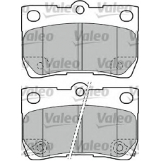 598888 VALEO Комплект тормозных колодок, дисковый тормоз