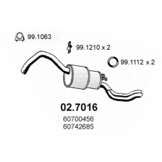 02.7016 ASSO Глушитель выхлопных газов конечный