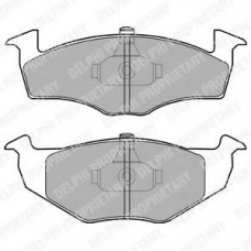 LP1601 DELPHI Комплект тормозных колодок, дисковый тормоз