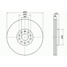 54206PRO PAGID Тормозной диск