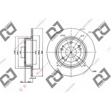 BD1991 DJ PARTS Тормозной диск