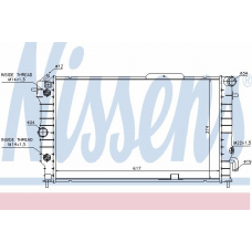 63083 NISSENS Радиатор, охлаждение двигателя