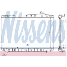 64753A NISSENS Радиатор, охлаждение двигателя
