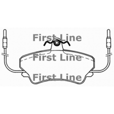 FBP1551 FIRST LINE Комплект тормозных колодок, дисковый тормоз