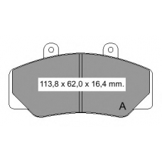 834170 Vema Комплект тормозных колодок, дисковый тормоз