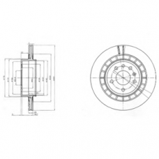 BG4046 DELPHI Тормозной диск