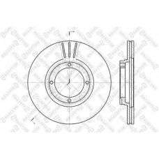 6020-3402V-SX STELLOX Тормозной диск