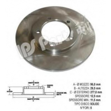 IBT-1601 IPS Parts Тормозной диск