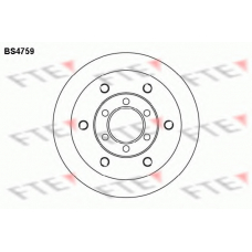 BS4759 FTE Тормозной диск