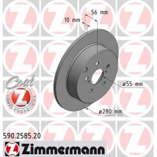 590.2585.20 ZIMMERMANN Тормозной диск