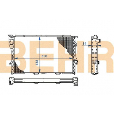 2108345 BEHR Radiator