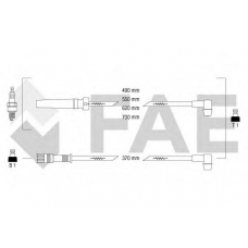 85970 FAE Комплект проводов зажигания