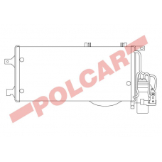 5556K82X POLCAR Skraplacze klimatyzacji