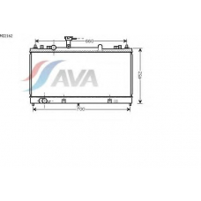 MZ2162 AVA Радиатор, охлаждение двигателя