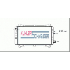 1801501 KUHLER SCHNEIDER Радиатор, охлаждение двигател