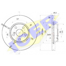 78BD0504-2 ICER Тормозной диск