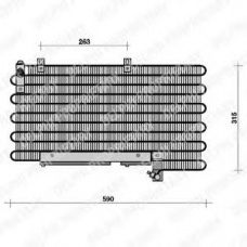 TSP0225013 DELPHI Конденсатор, кондиционер