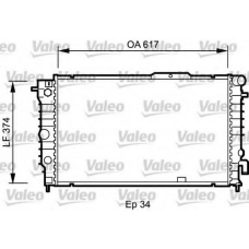 734604 VALEO Радиатор, охлаждение двигателя