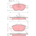 GDB1441 TRW Комплект тормозных колодок, дисковый тормоз