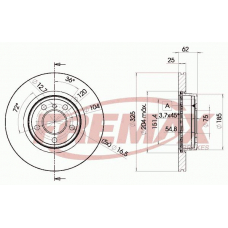 BD-2217 FREMAX Тормозной диск