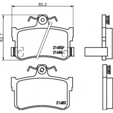 8DB 355 018-611 HELLA PAGID Комплект тормозных колодок, дисковый тормоз